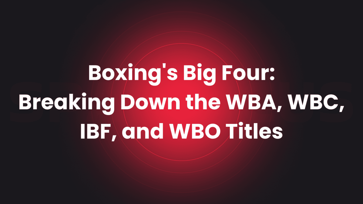 boxing belts and organizations